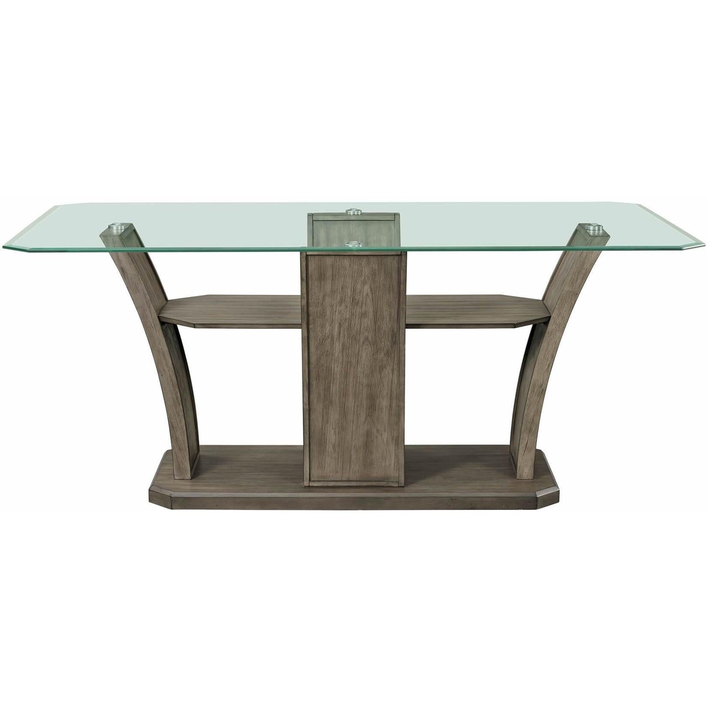 Elements International Dapper Grey Rectangular Counter Table - American Furniture of Slidell