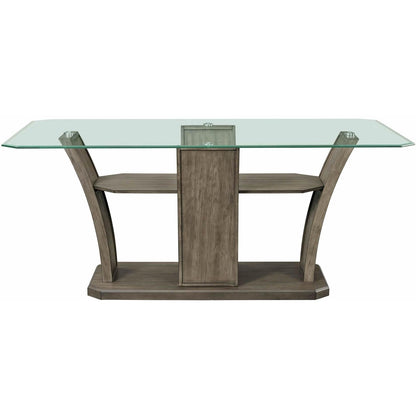 Elements International Dapper Grey Rectangular Counter Table - American Furniture of Slidell