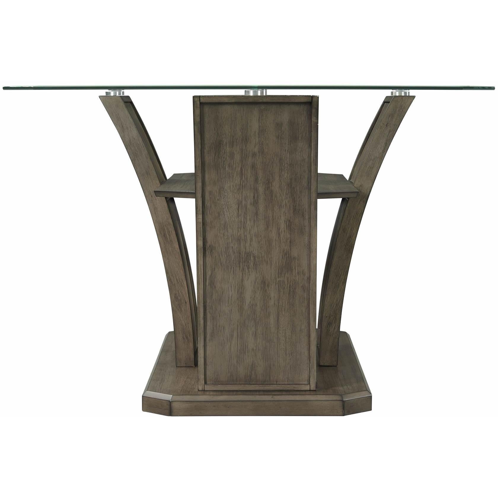 Elements International Dapper Grey Rectangular Counter Table - American Furniture of Slidell