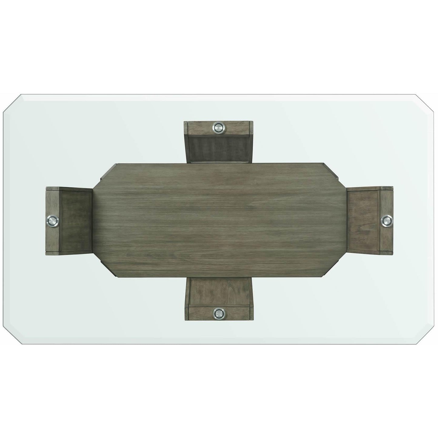 Elements International Dapper Grey Rectangular Counter Table - American Furniture of Slidell