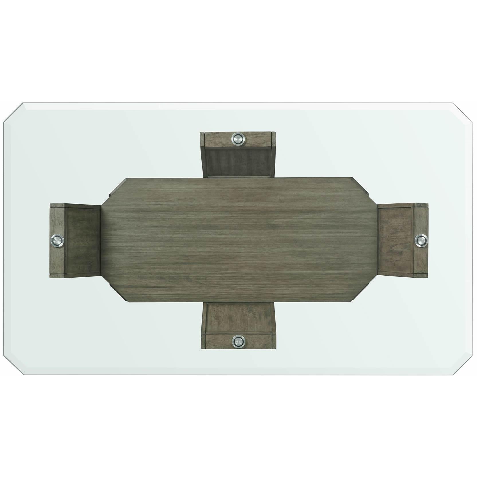Elements International Dapper Grey Rectangular Counter Table - American Furniture of Slidell