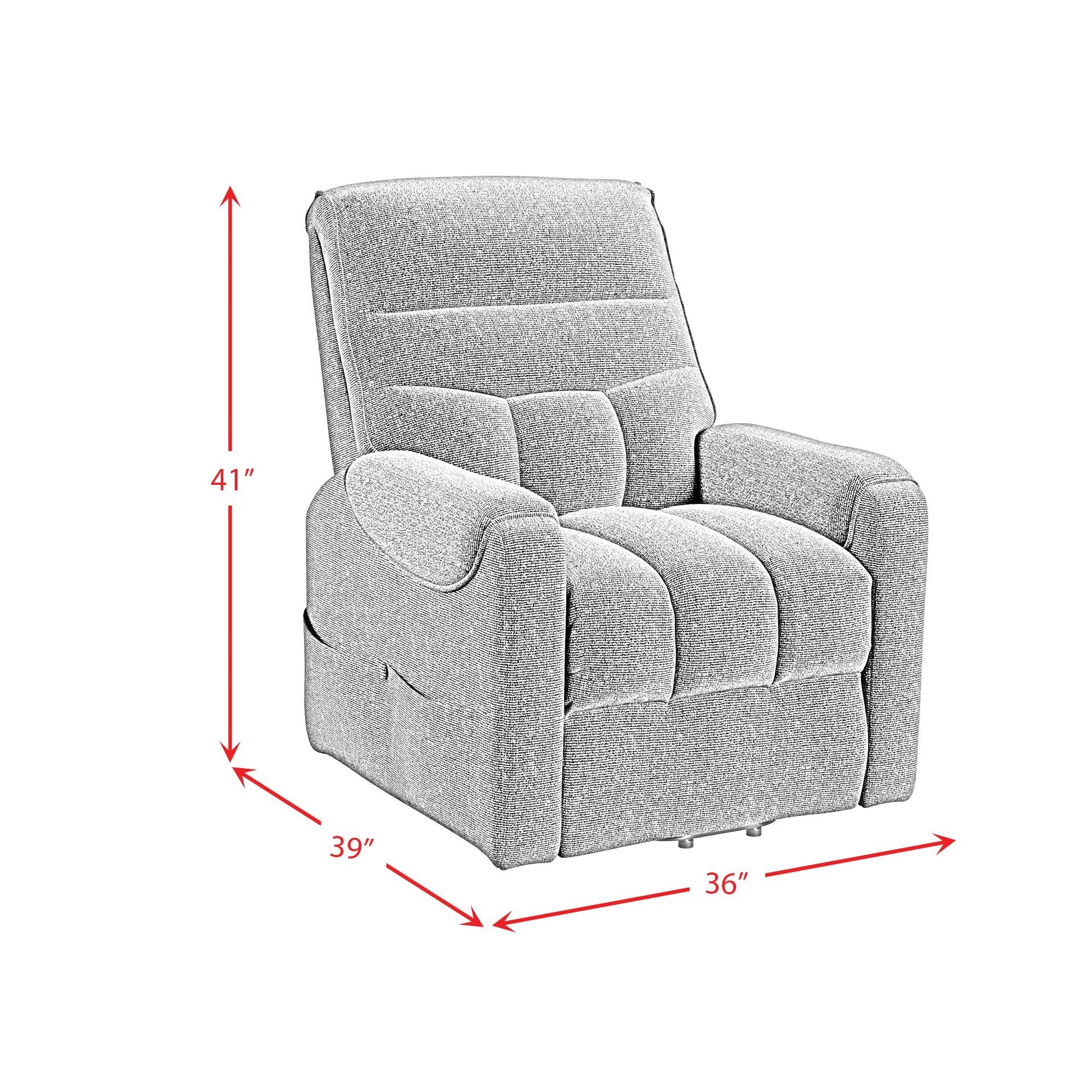Elements International Desoto U - 16980 - 11711 - 108P Power Lift Chair - American Furniture of Slidell