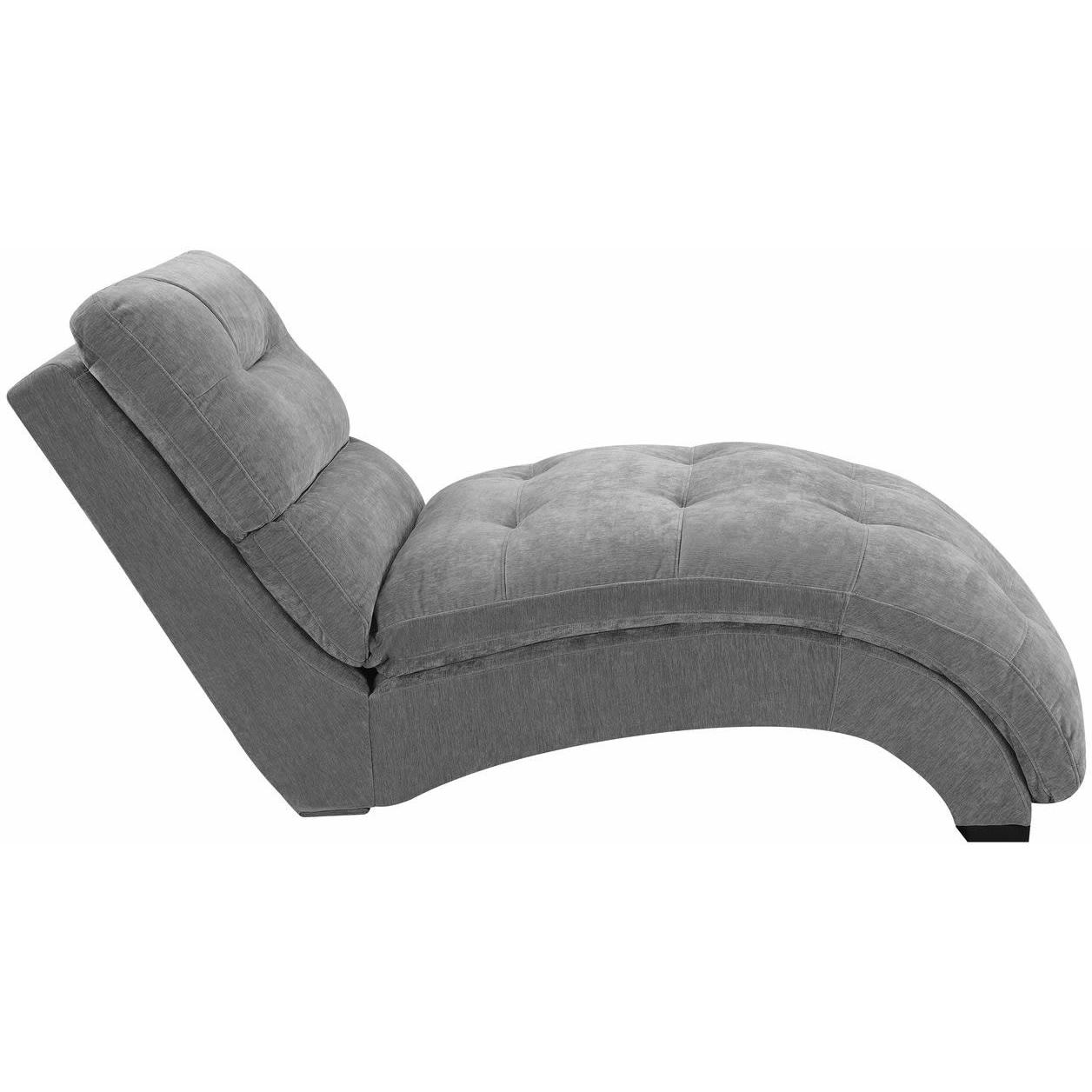 Elements International Dominick Chaise (K/D) In Amigo Granite - American Furniture of Slidell