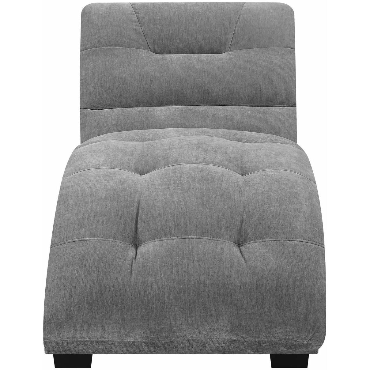 Elements International Dominick Chaise (K/D) In Amigo Granite - American Furniture of Slidell