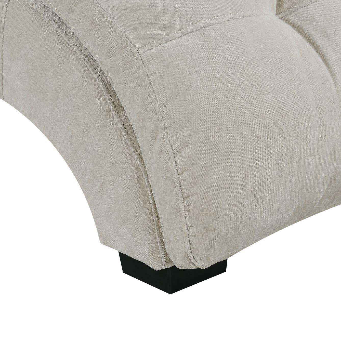 Elements International Dominick Chaise (K/D) In Amigo Linen - American Furniture of Slidell