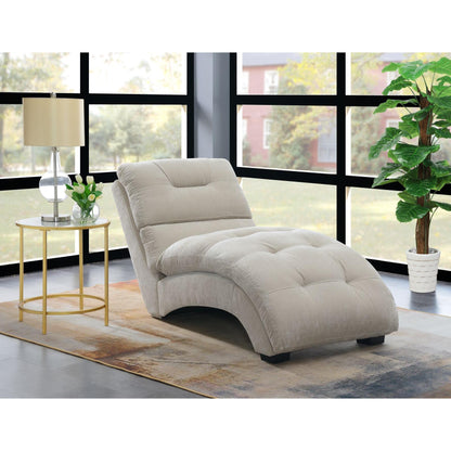 Elements International Dominick Chaise (K/D) In Amigo Linen - American Furniture of Slidell