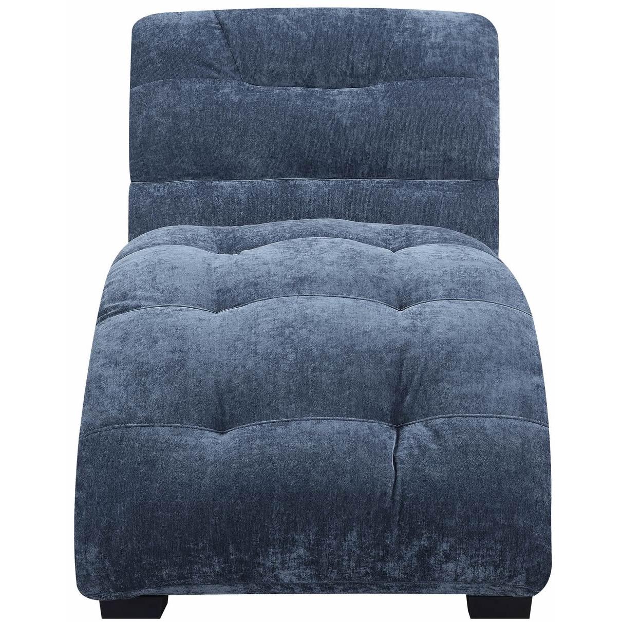 Elements International Dominick Chaise (K/D) In Amigo Slate - American Furniture of Slidell