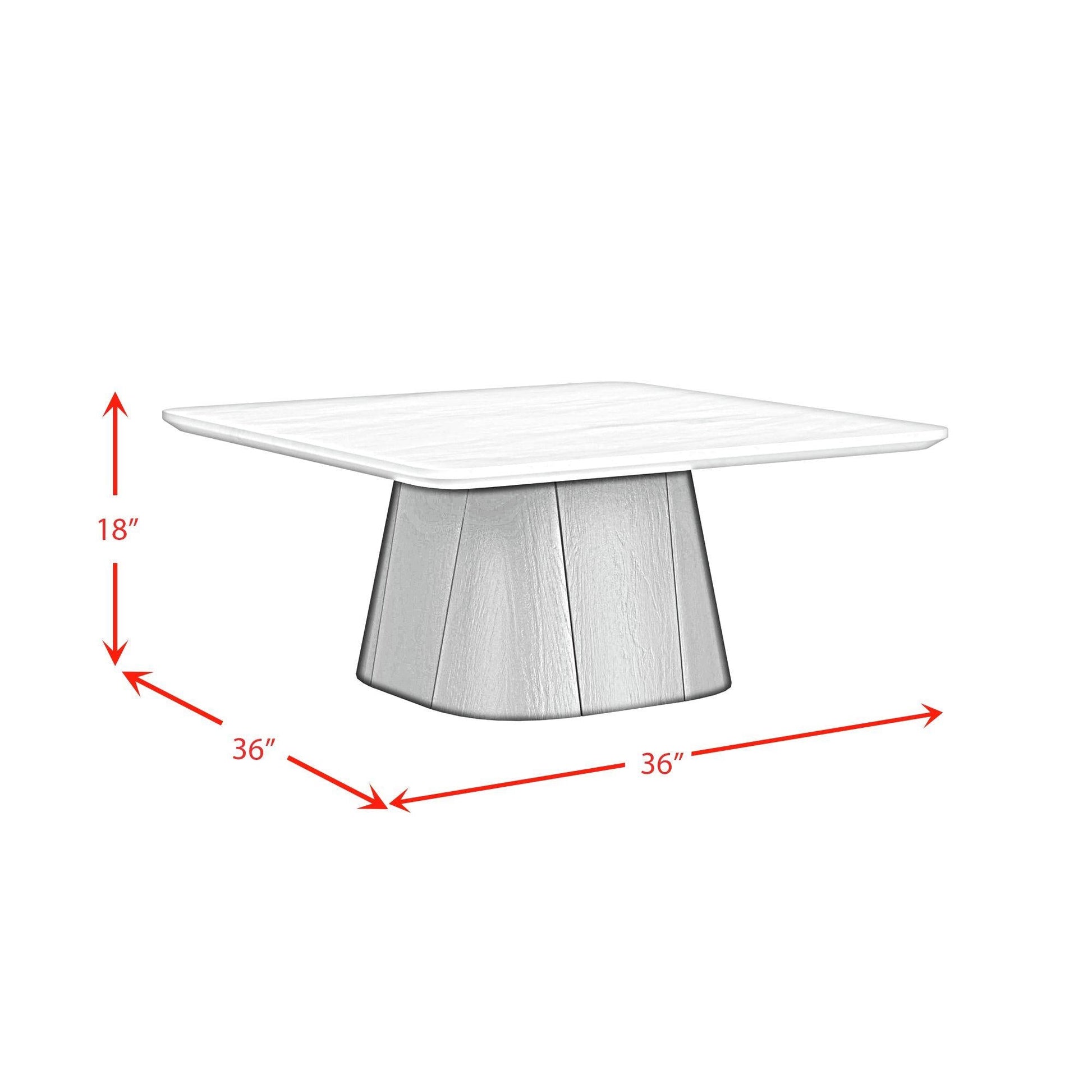 Elements International Edison T - 9130 - 8 - CT Coffee Table - American Furniture of Slidell
