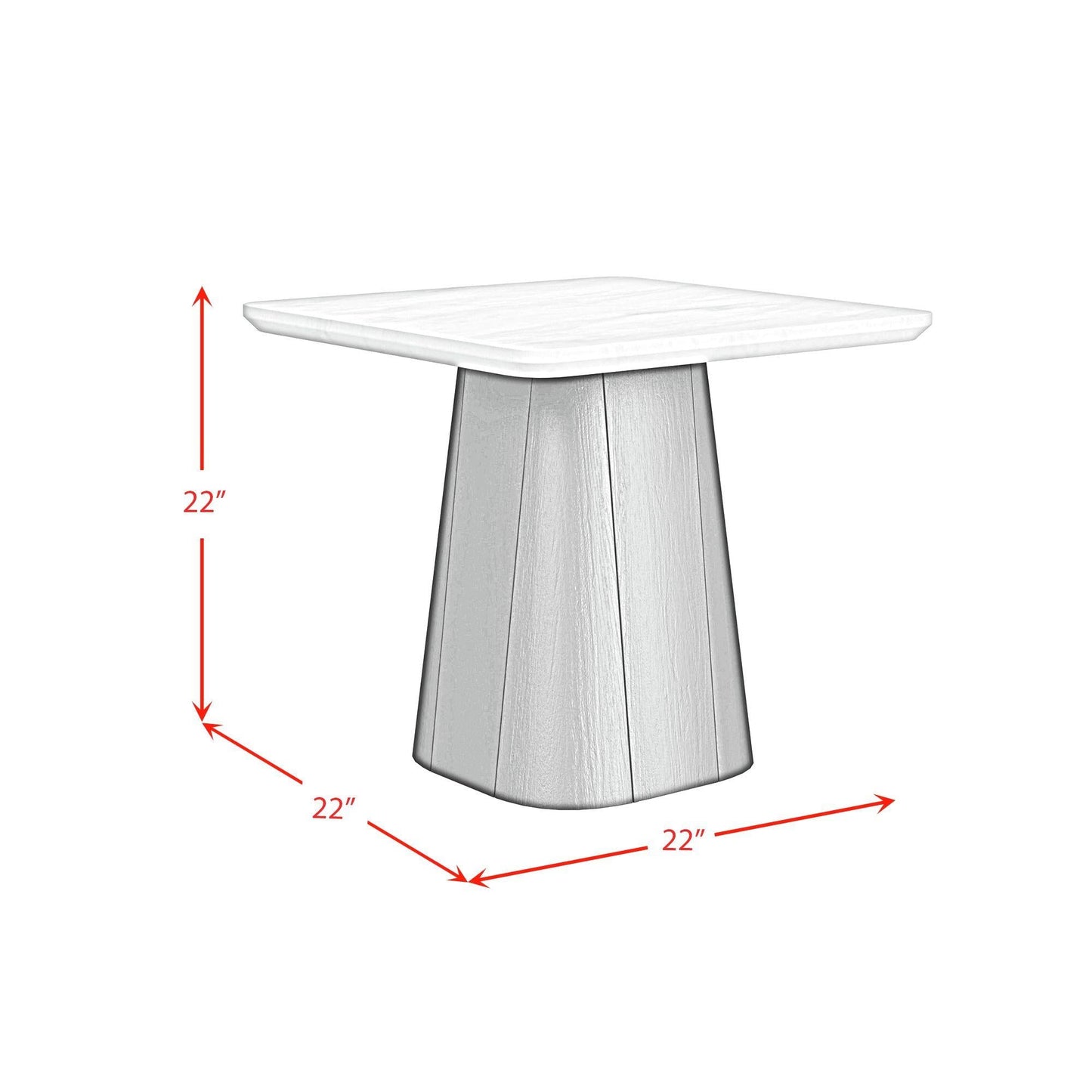 Elements International Edison T - 9130 - 8 - ET End Table - American Furniture of Slidell