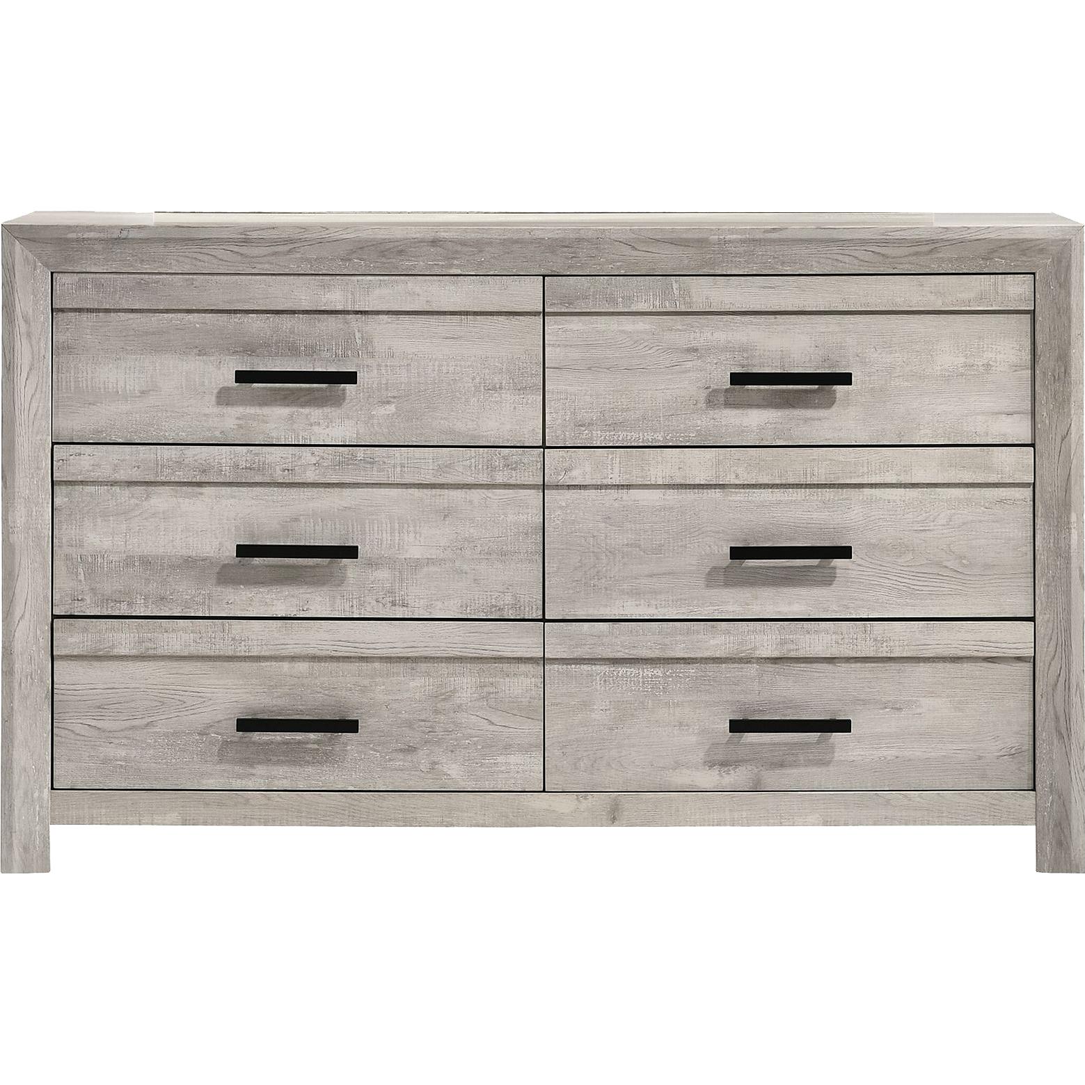 Elements International Eleanor EL700DRZS 6 - Drawer Dresser - American Furniture of Slidell