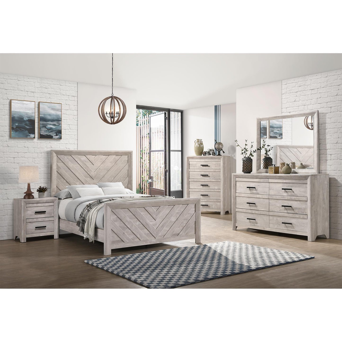 Elements International Eleanor EL700NSZS 2 - Drawer Nightstand - American Furniture of Slidell