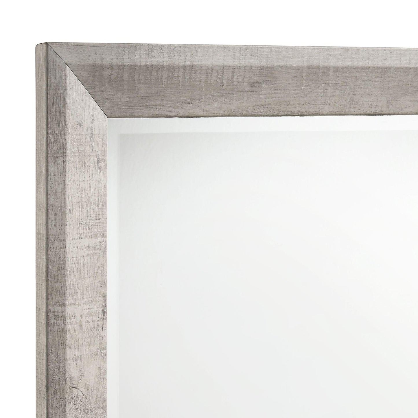 Elements International Ellen Dresser & Mirror Set White - American Furniture of Slidell