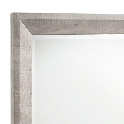 Elements International Ellen Dresser & Mirror Set White - American Furniture of Slidell