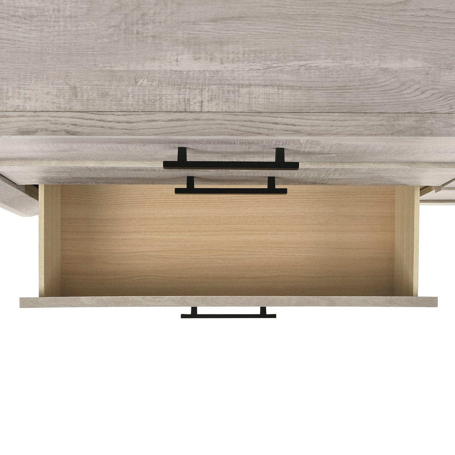 Elements International Ellen Dresser & Mirror Set White - American Furniture of Slidell