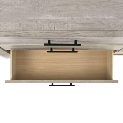 Elements International Ellen Dresser & Mirror Set White - American Furniture of Slidell