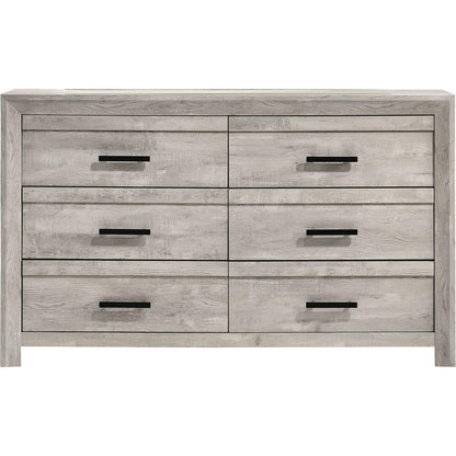 Elements International Ellen EL700DR Dresser - White - American Furniture of Slidell