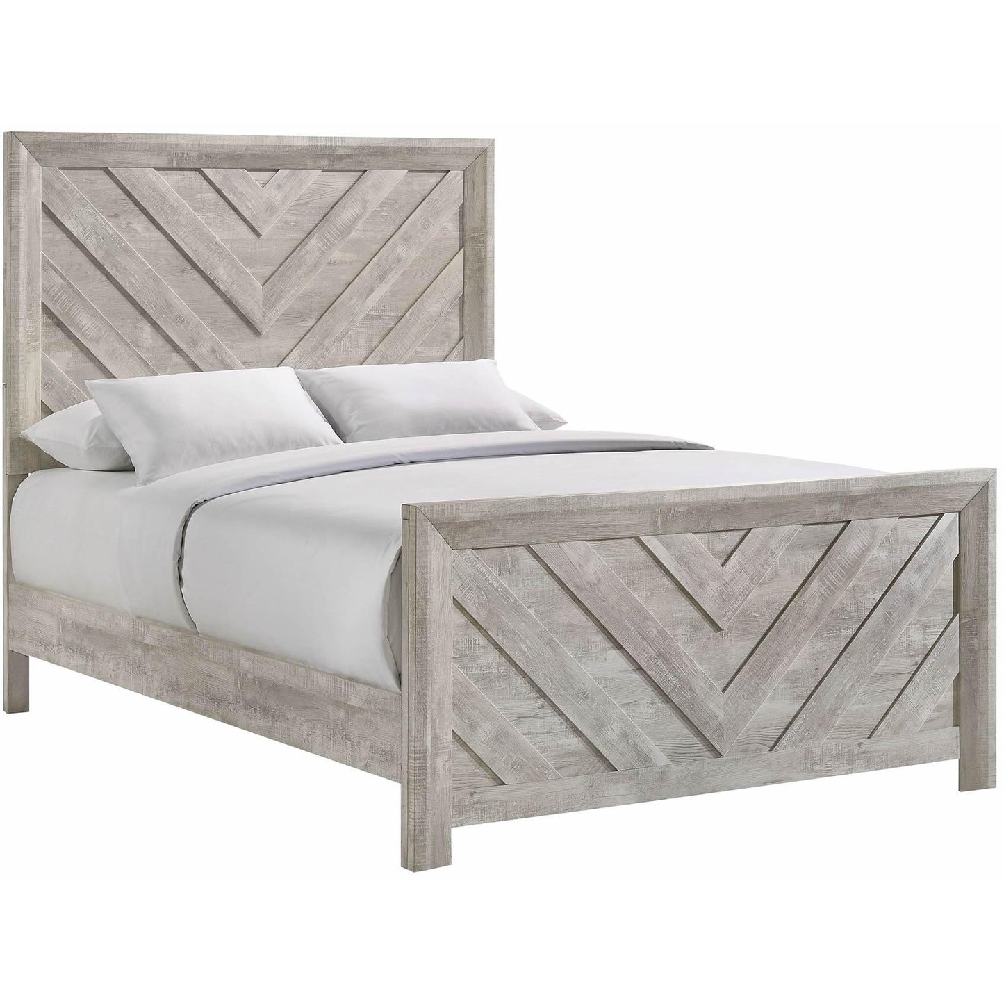 Elements International Ellen EL700FB Full Bed - White - American Furniture of Slidell