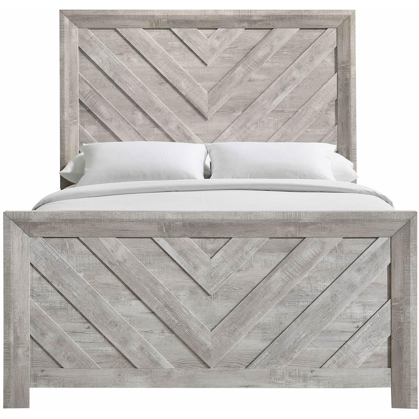 Elements International Ellen EL700FB Full Bed - White - American Furniture of Slidell