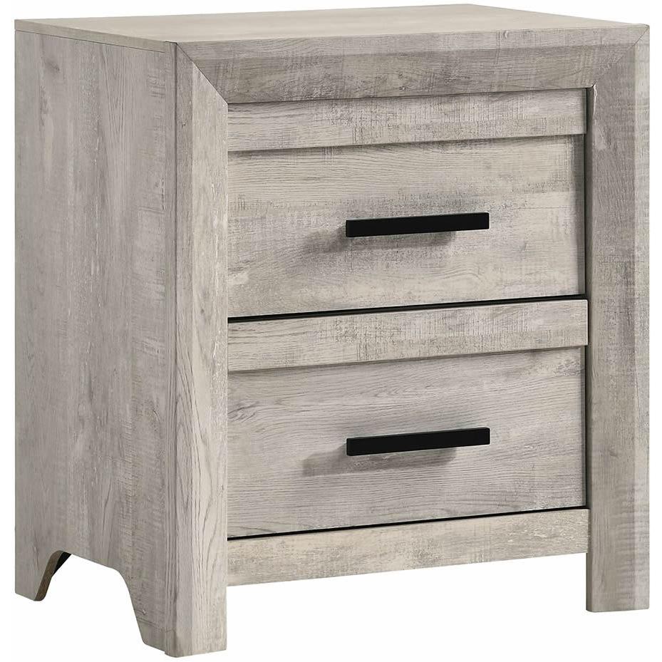 Elements International Ellen EL700NS Nightstand - White - American Furniture of Slidell