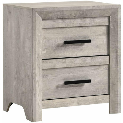 Elements International Ellen EL700NS Nightstand - White - American Furniture of Slidell