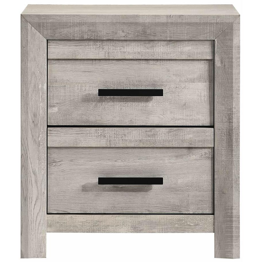 Elements International Ellen EL700NS Nightstand - White - American Furniture of Slidell