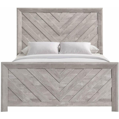Elements International Ellen EL700QB Queen Bed - White - American Furniture of Slidell