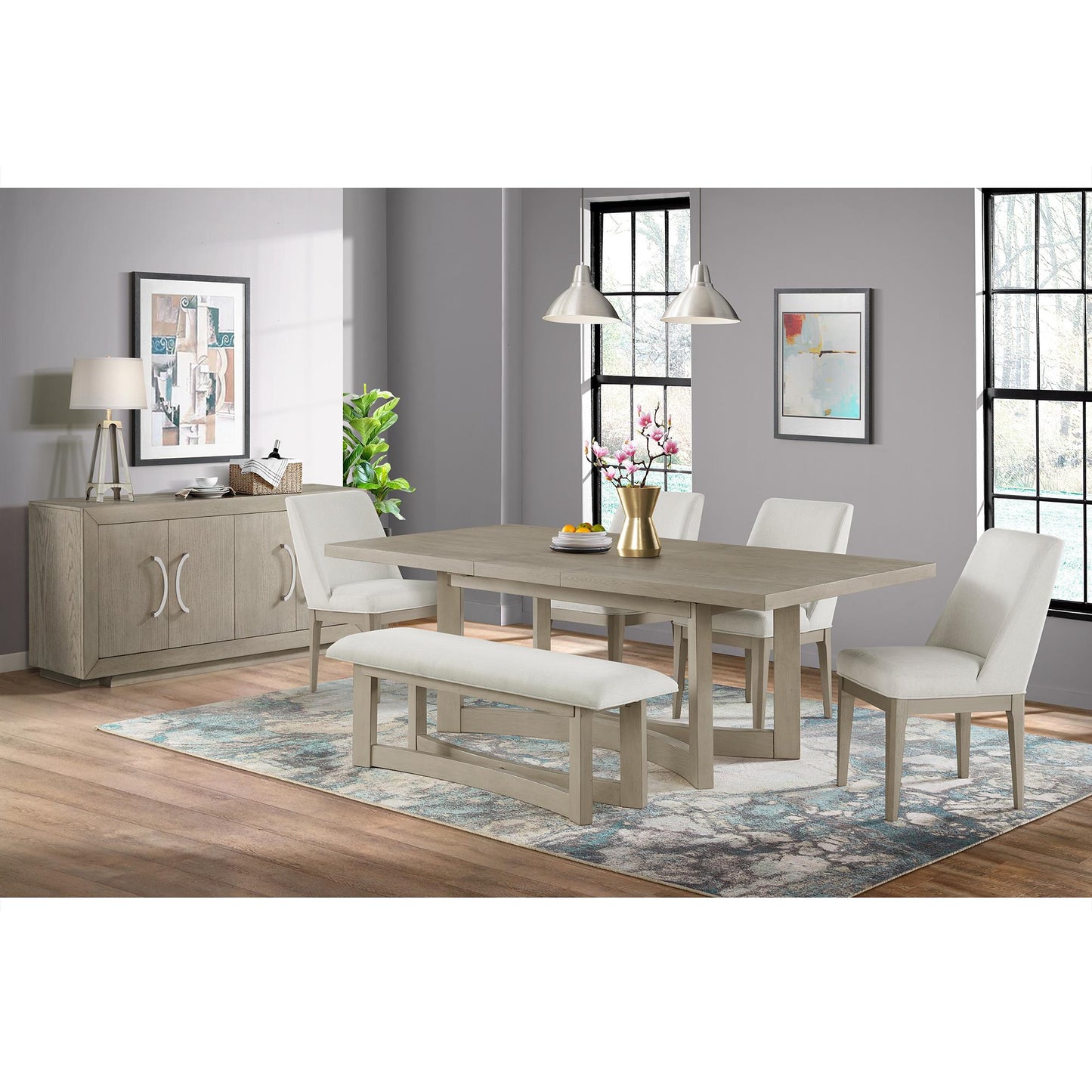 Elements International Elma D - 9990 - 7 - BN Dining Bench - American Furniture of Slidell