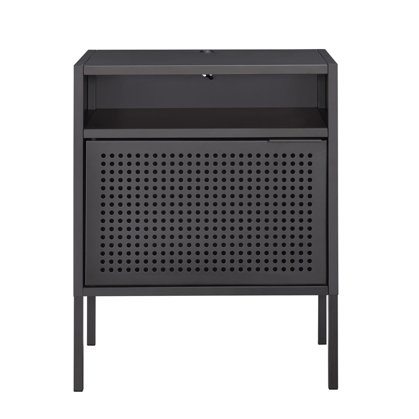 Elements International Ember CEB300NSE Nightstand - Gray - American Furniture of Slidell
