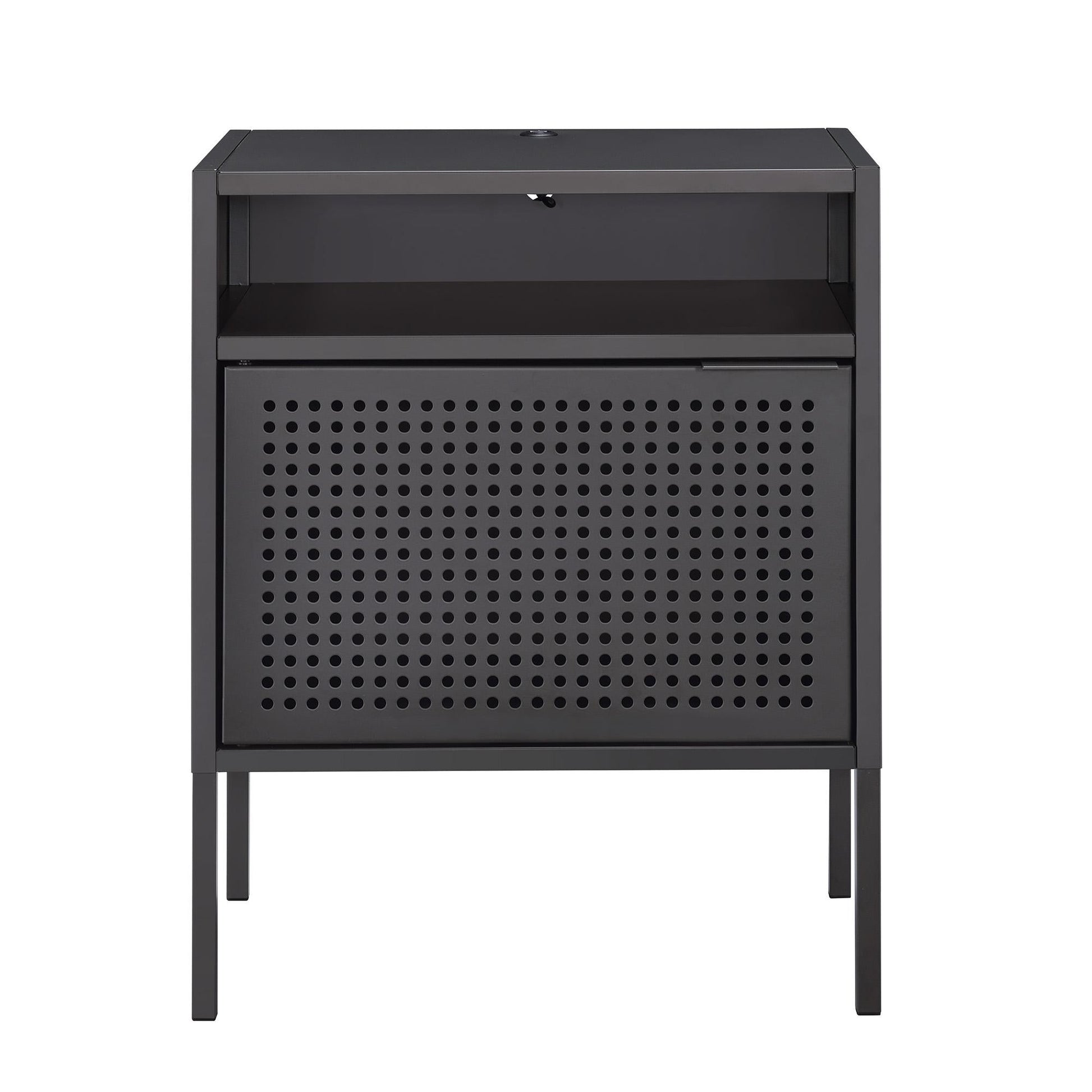 Elements International Ember CEB300NSE Nightstand - Gray - American Furniture of Slidell