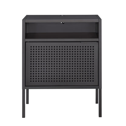 Elements International Ember CEB300NSE Nightstand - Gray - American Furniture of Slidell