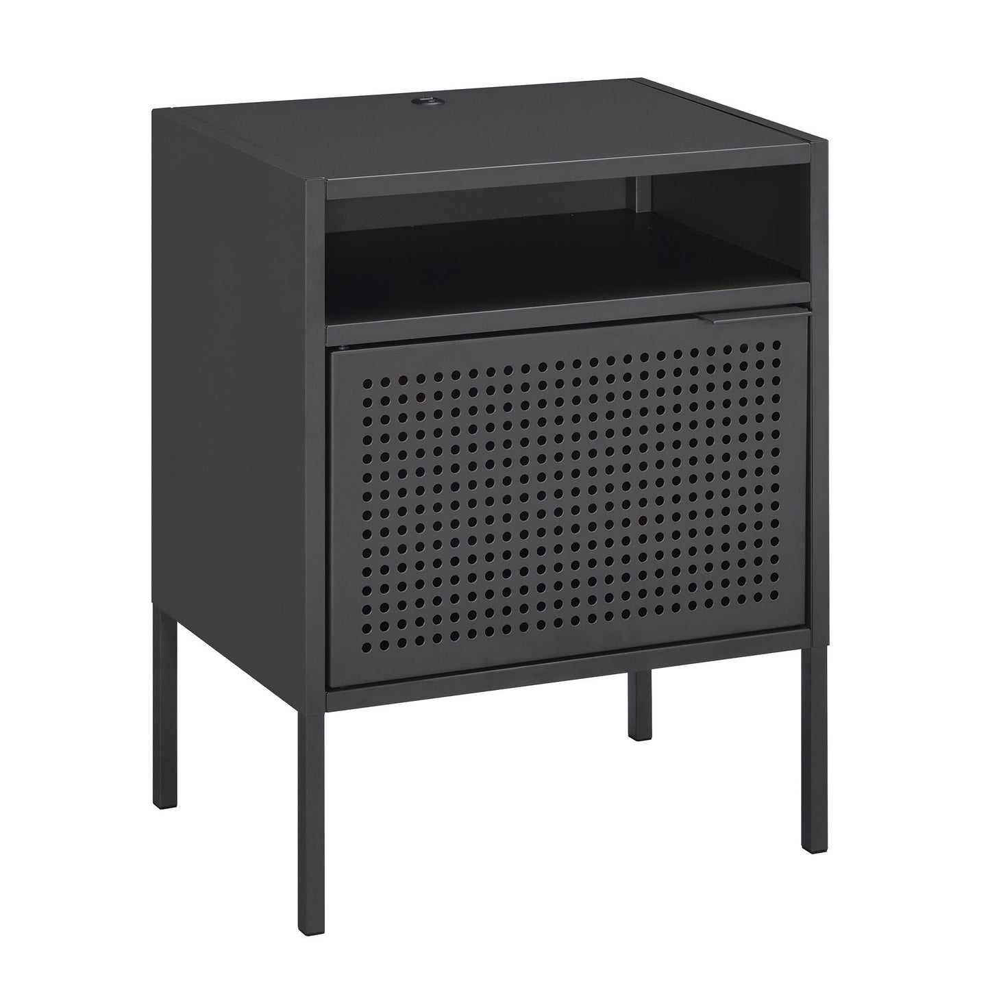 Elements International Ember CEB300NSE Nightstand - Gray - American Furniture of Slidell
