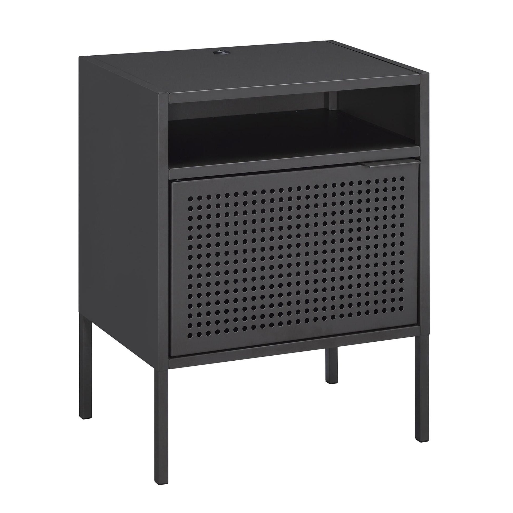 Elements International Ember CEB300NSE Nightstand - Gray - American Furniture of Slidell