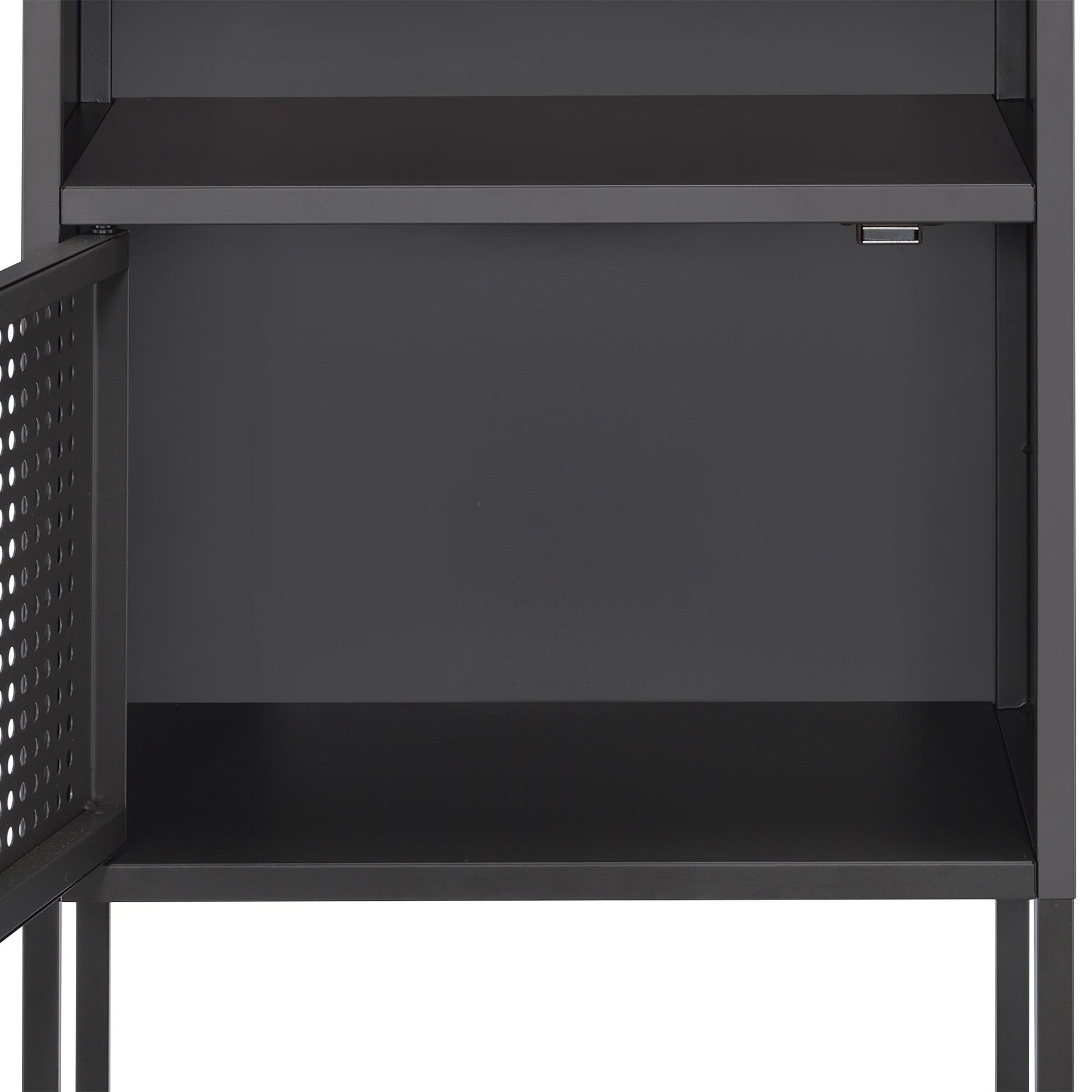 Elements International Ember CEB300NSE Nightstand - Gray - American Furniture of Slidell