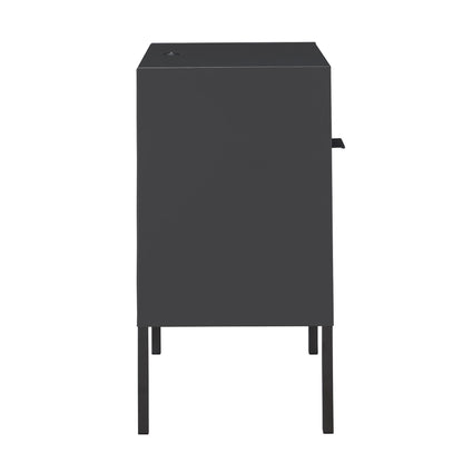 Elements International Ember CEB300NSE Nightstand - Gray - American Furniture of Slidell