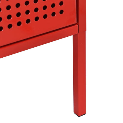 Elements International Ember CEB400NSE Nightstand - Red - American Furniture of Slidell