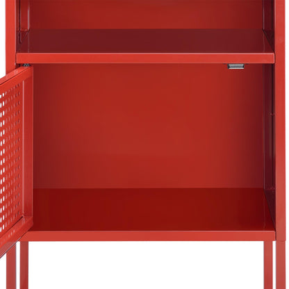 Elements International Ember CEB400NSE Nightstand - Red - American Furniture of Slidell