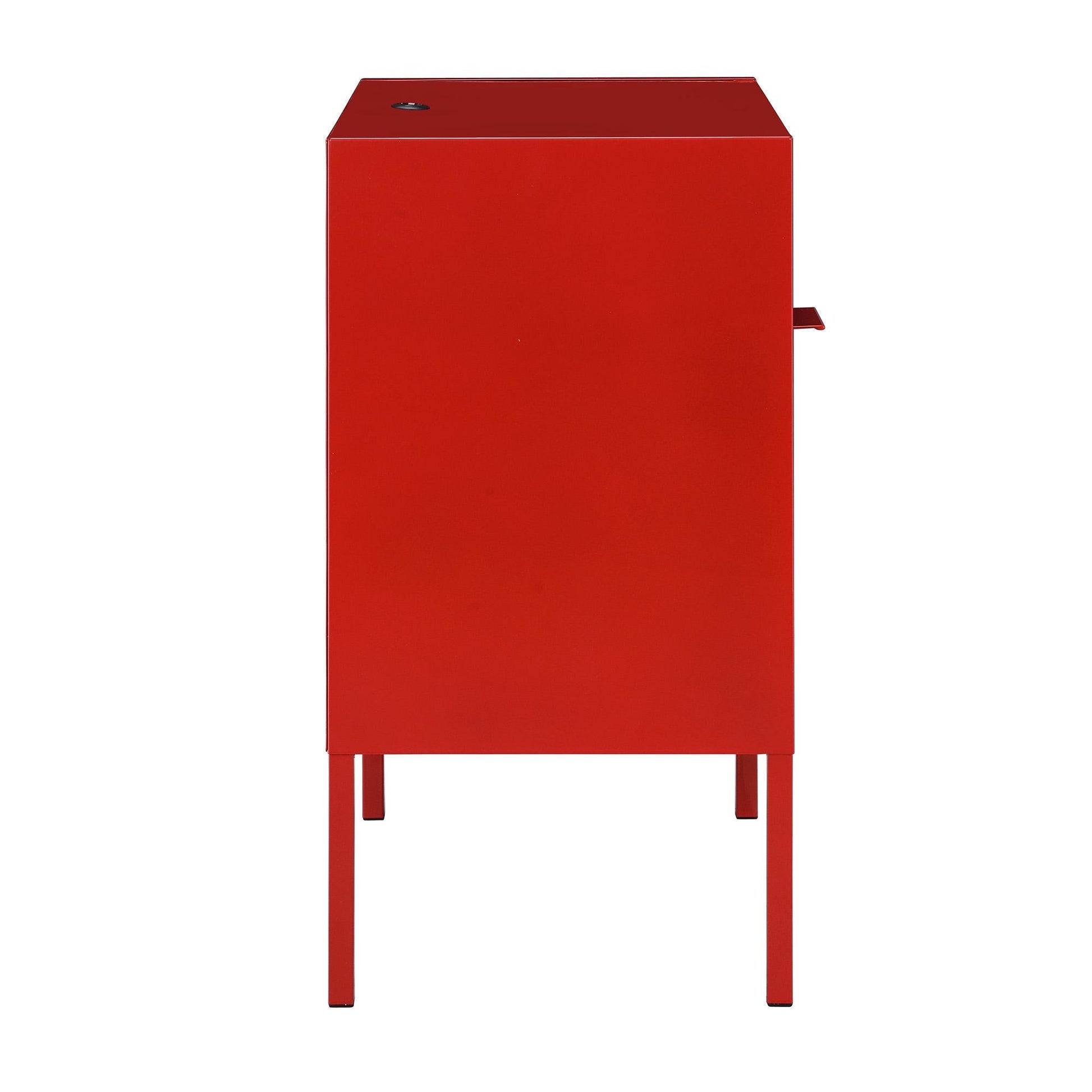 Elements International Ember CEB400NSE Nightstand - Red - American Furniture of Slidell