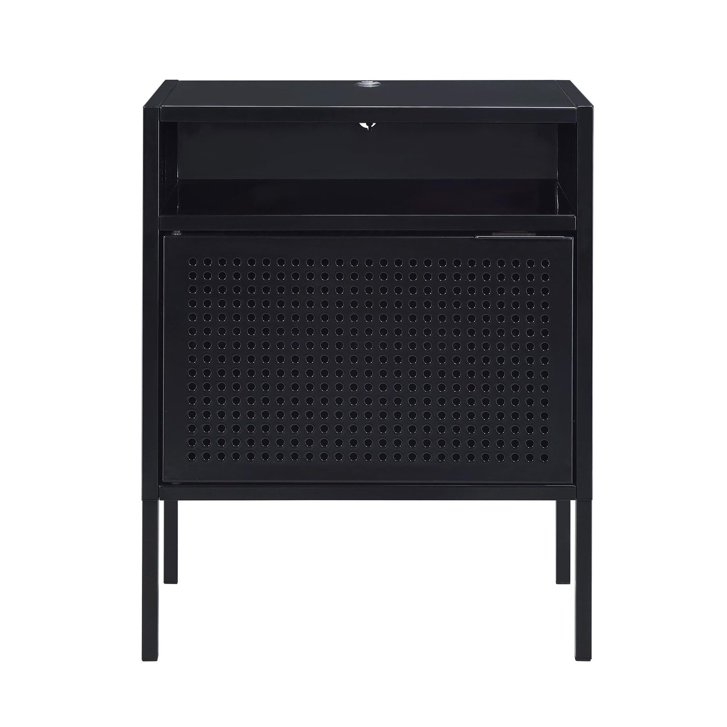 Elements International Ember CEB800NSE Nightstand - Black - American Furniture of Slidell
