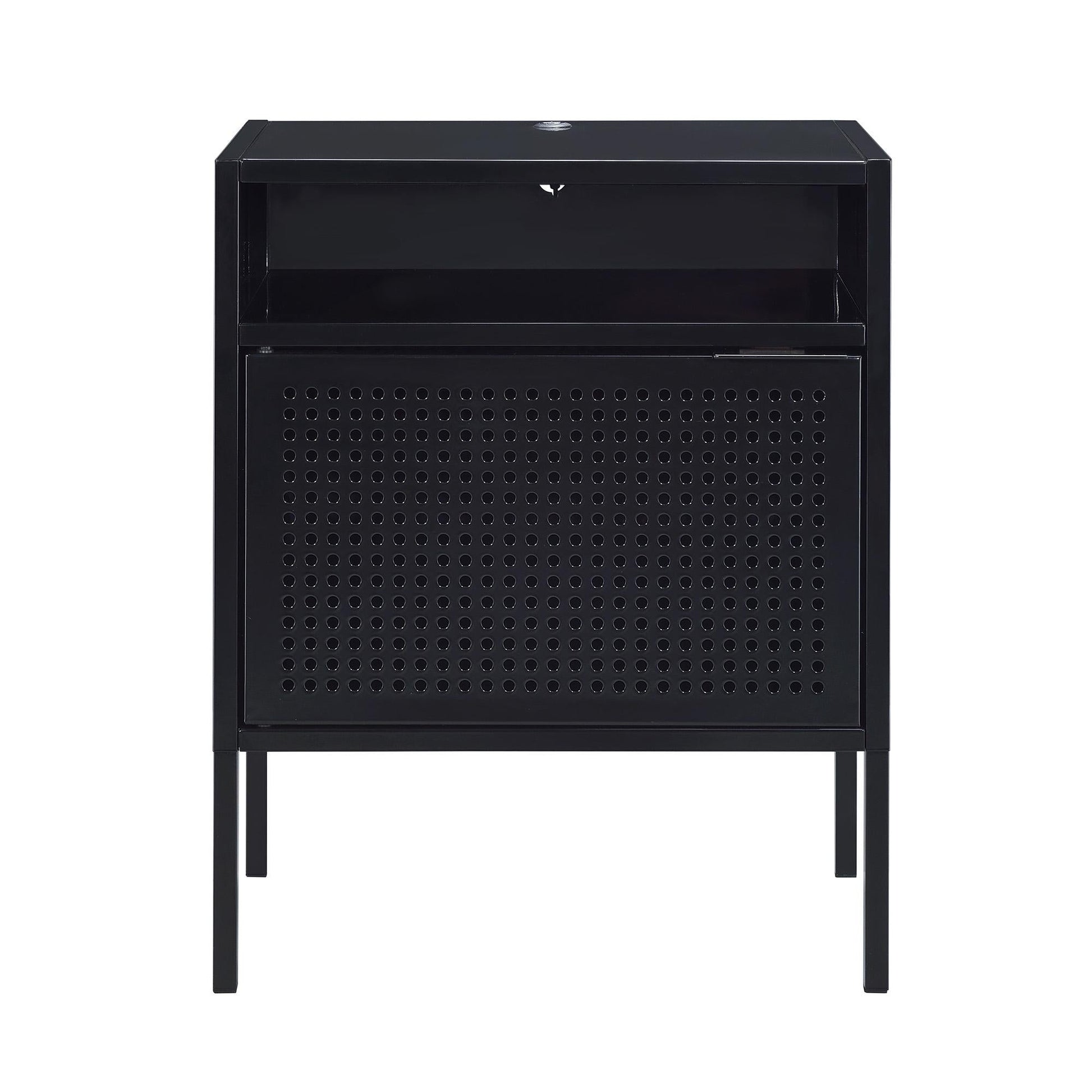 Elements International Ember CEB800NSE Nightstand - Black - American Furniture of Slidell
