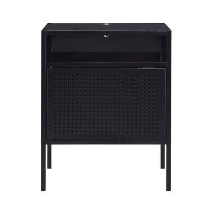 Elements International Ember CEB800NSE Nightstand - Black - American Furniture of Slidell