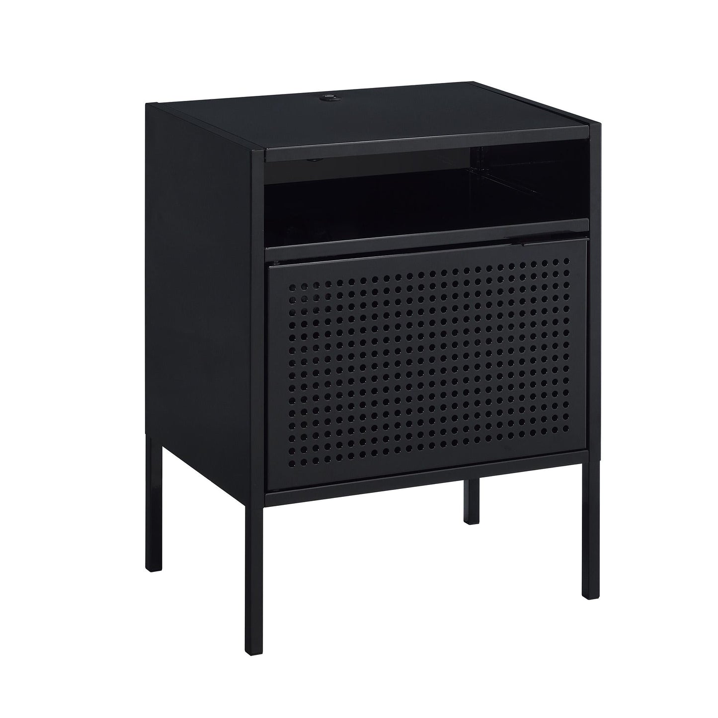 Elements International Ember CEB800NSE Nightstand - Black - American Furniture of Slidell
