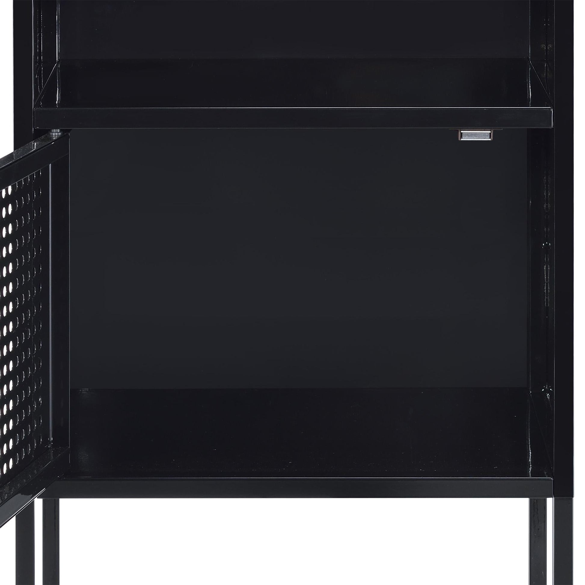 Elements International Ember CEB800NSE Nightstand - Black - American Furniture of Slidell