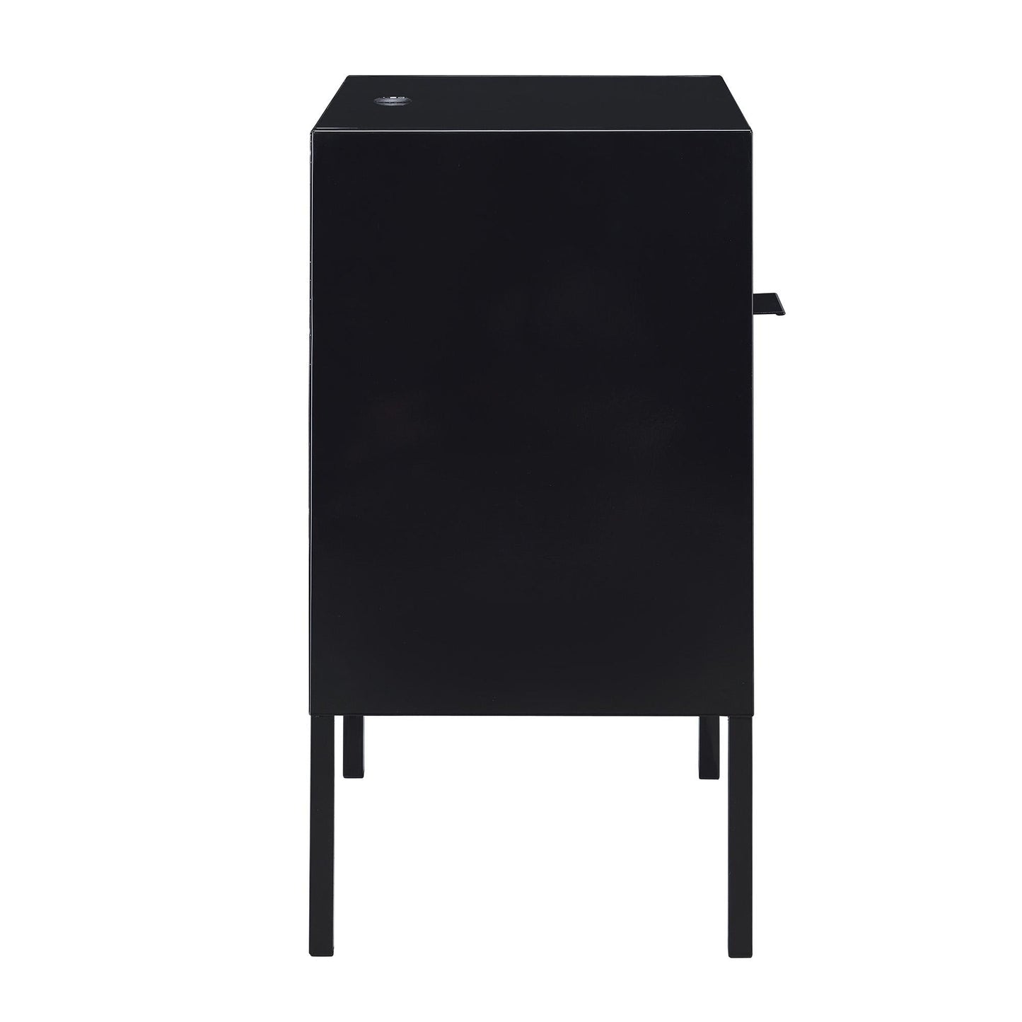 Elements International Ember CEB800NSE Nightstand - Black - American Furniture of Slidell
