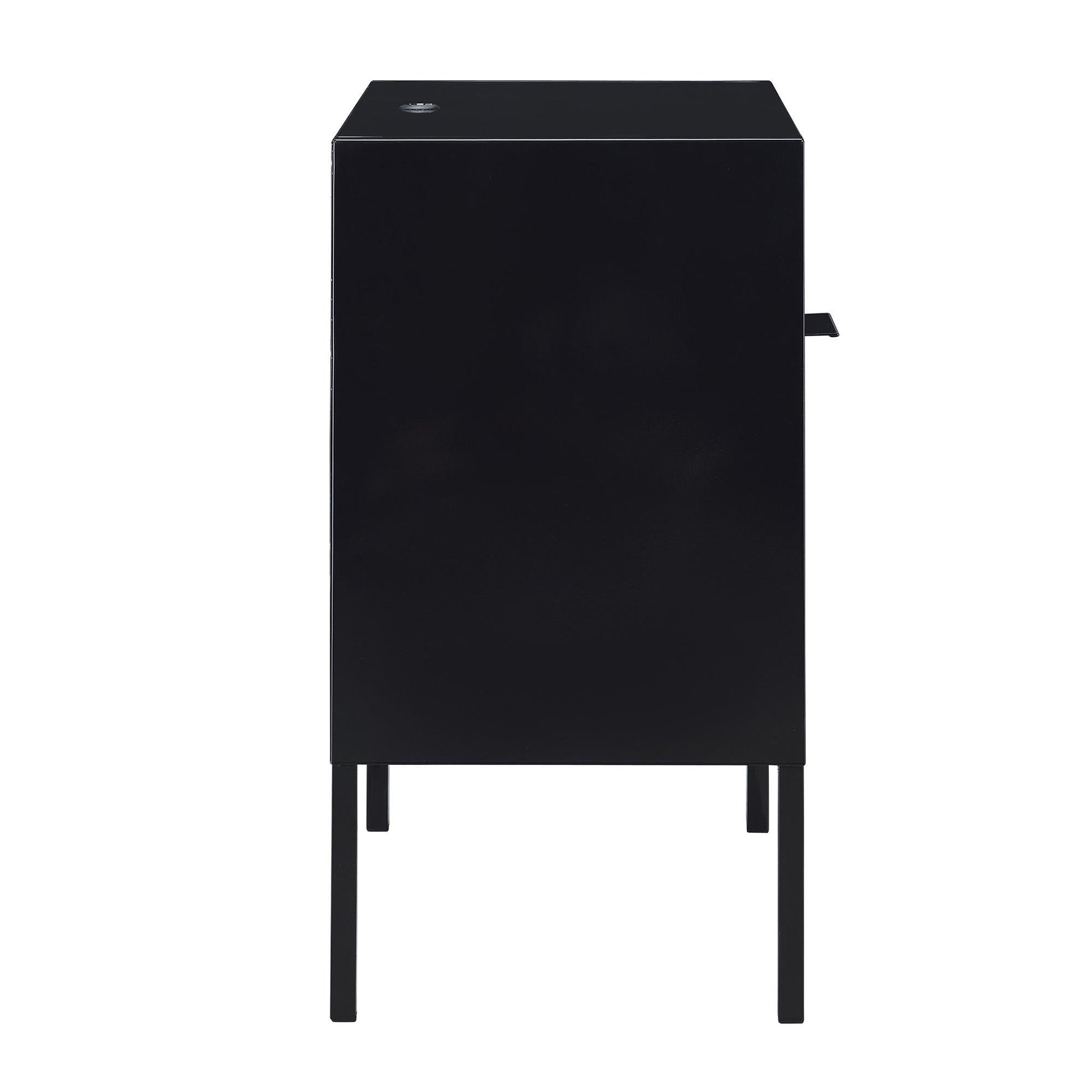 Elements International Ember CEB800NSE Nightstand - Black - American Furniture of Slidell