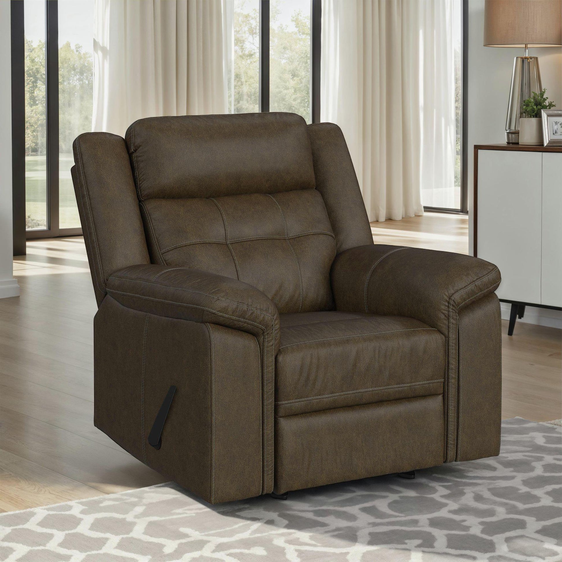 Elements International Epic U - 16520 - 9830 - 106 Rocker Recliner - American Furniture of Slidell