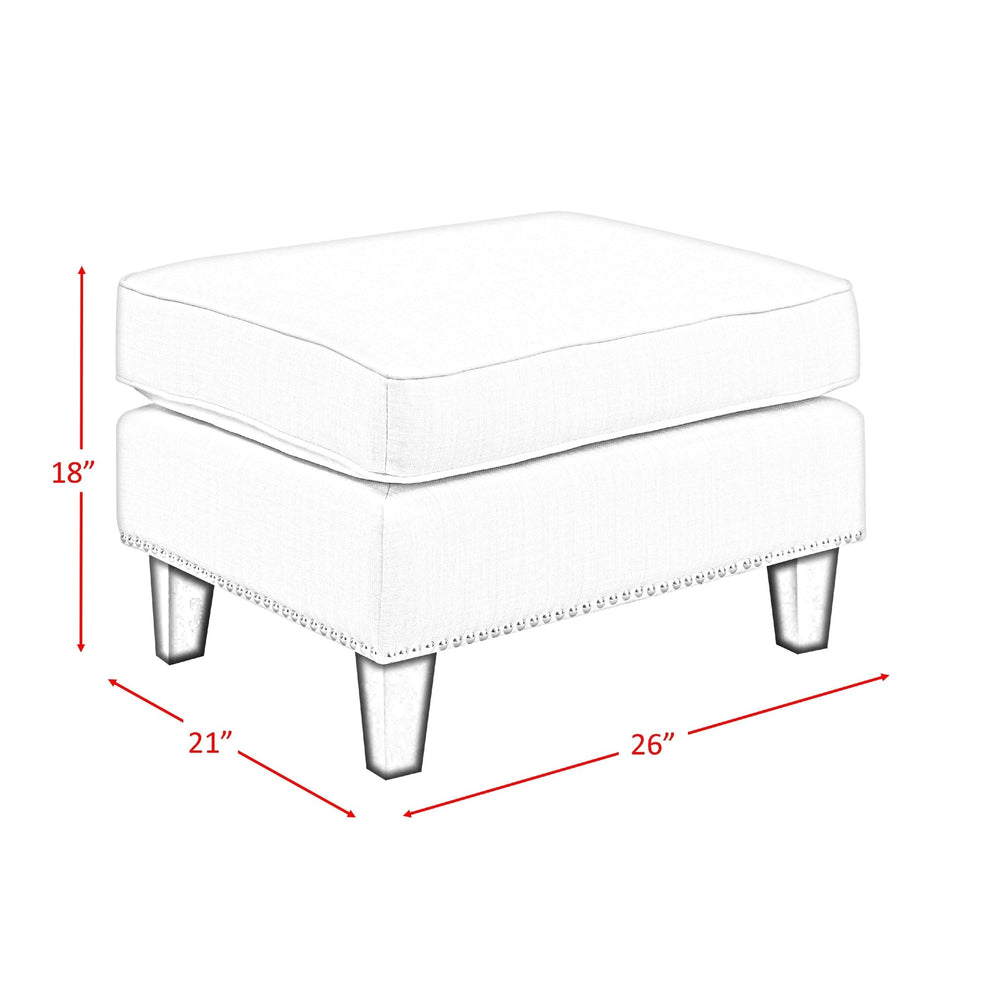 Elements International Erica UER090000CA Ottoman - American Furniture of Slidell