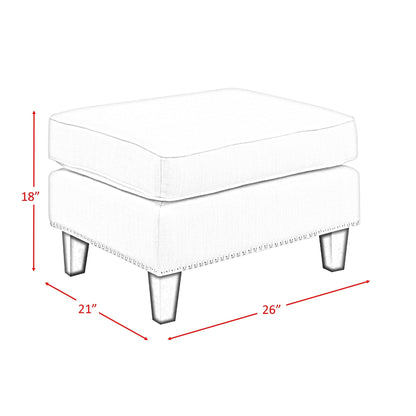 Elements International Erica UER090000CA Ottoman - American Furniture of Slidell