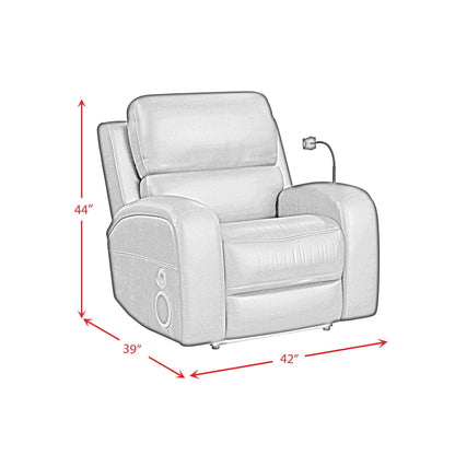 Elements International Euphora U - 16650 - 11432 - 105PPP Power Glider Recliner - American Furniture of Slidell