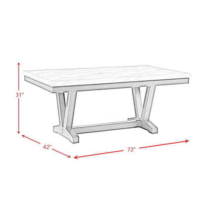Elements International Everdeen D - 4930 - 7 - DT Dining Table - American Furniture of Slidell
