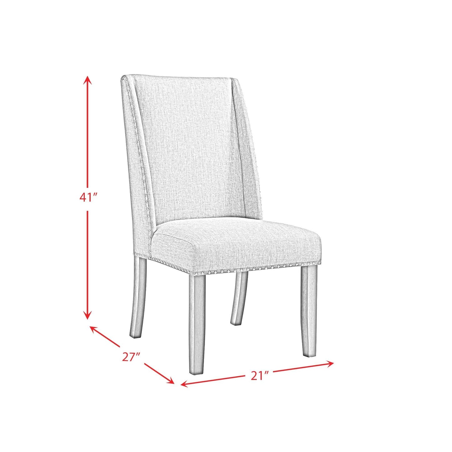Elements International Everdeen D - 4930 - 7 - SC Side Chair - American Furniture of Slidell